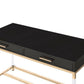 ACME Adiel Built-in USB Port Writing Desk, Black & Gold Finish