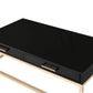 ACME Adiel Coffee Table, Black & Gold Finish