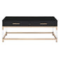 ACME Adiel Coffee Table, Black & Gold Finish