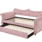 ACME Adkins Daybed & Trundle, Pink Velvet