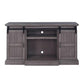 ACME Admon TV Stand w/Fireplace, Gray Oak