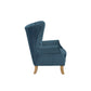 ACME Adonis Accent Chair, Azure Blue Velvet