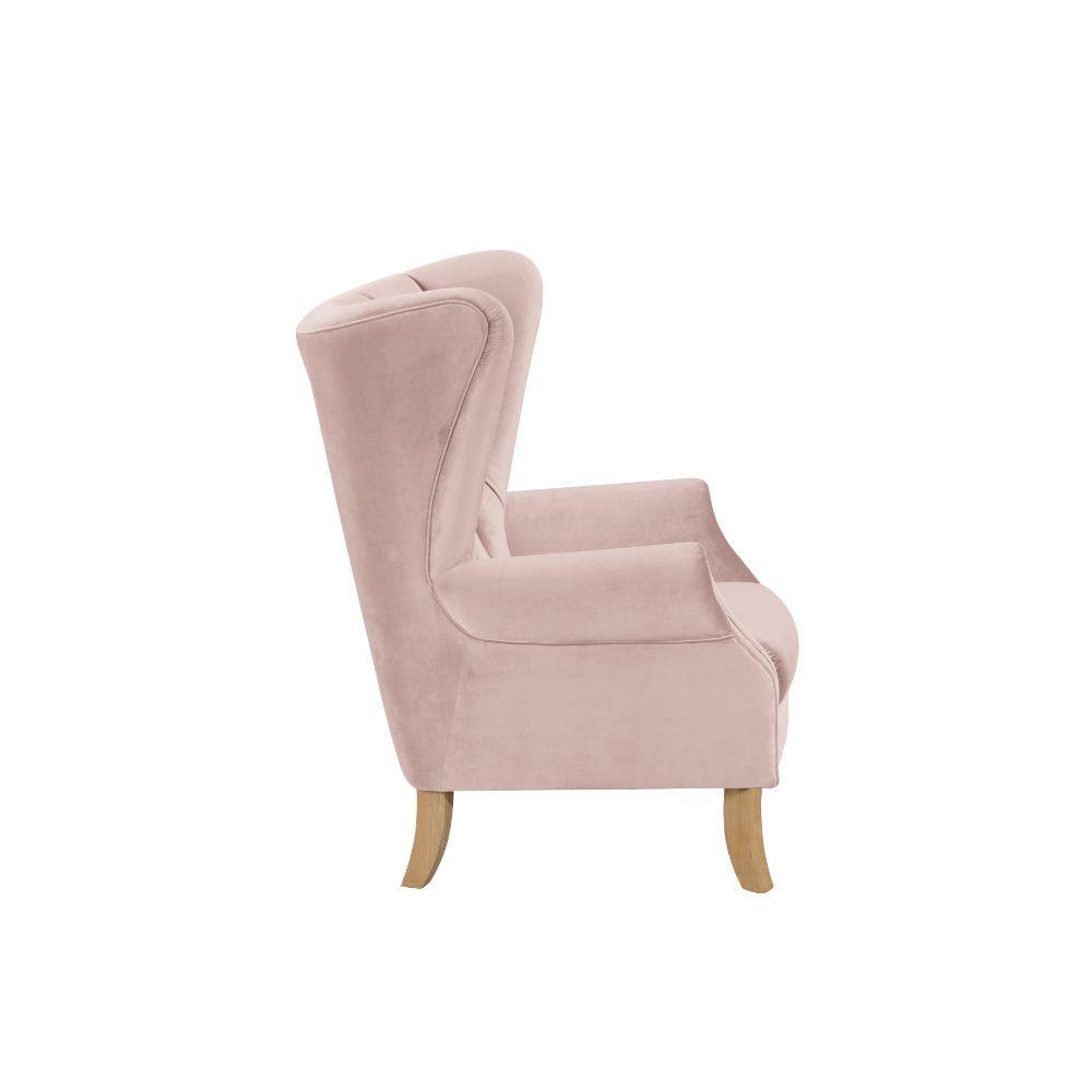 ACME Adonis Accent Chair, Blush Pink Velvet