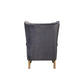 ACME Adonis Accent Chair, Gray Velvet