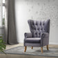 ACME Adonis Accent Chair, Gray Velvet