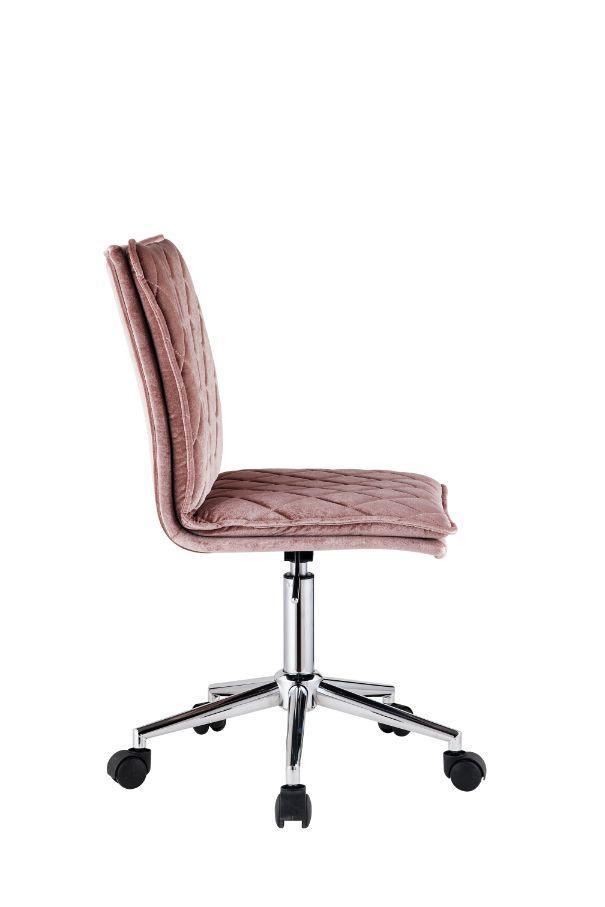 ACME Aestris Office Chair, Pink Velvet