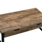 ACME Aflo Coffee Table, Weathered Oak & Black Finish