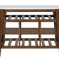 ACME Alaroa Kitchen Island , Marble Top & Rustic Brown Finish