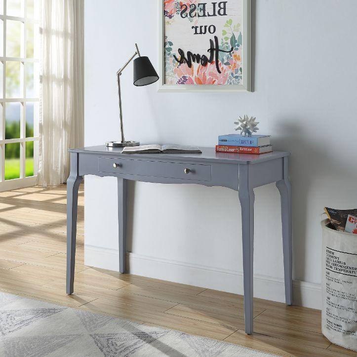 ACME Alsen Writing Desk, Gray Finish