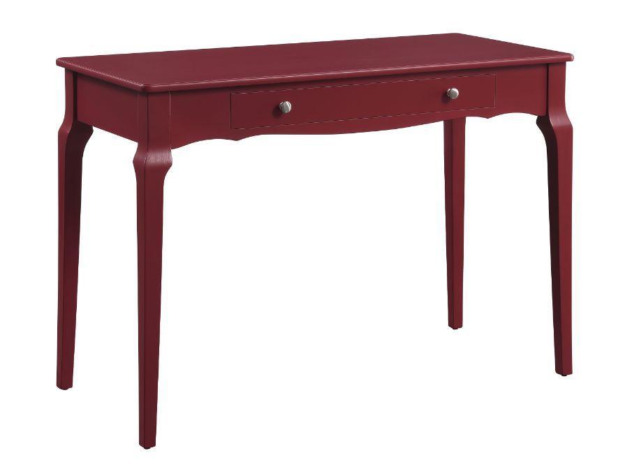 ACME Alsen Writing Desk, Red Finish