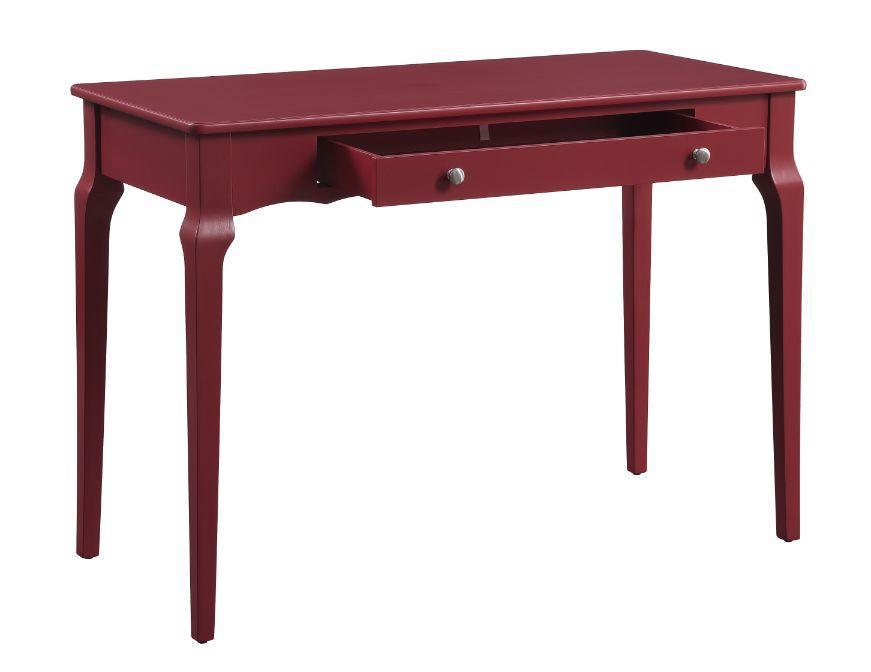 ACME Alsen Writing Desk, Red Finish