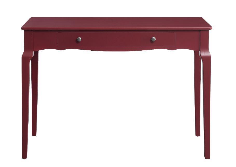 ACME Alsen Writing Desk, Red Finish