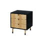 ACME Alston Accent Table, Black & Champagne