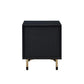 ACME Alston Accent Table, Black & Champagne