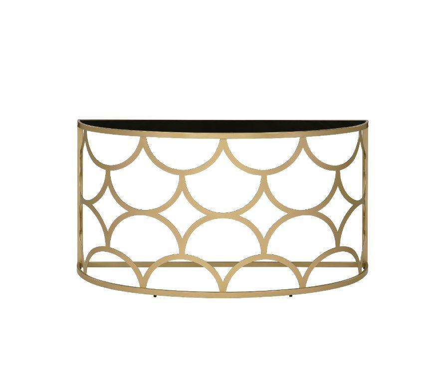 Altus Console Table, Gold Finish