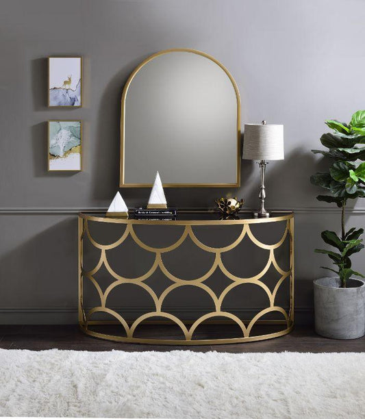 Altus Console Table, Gold Finish