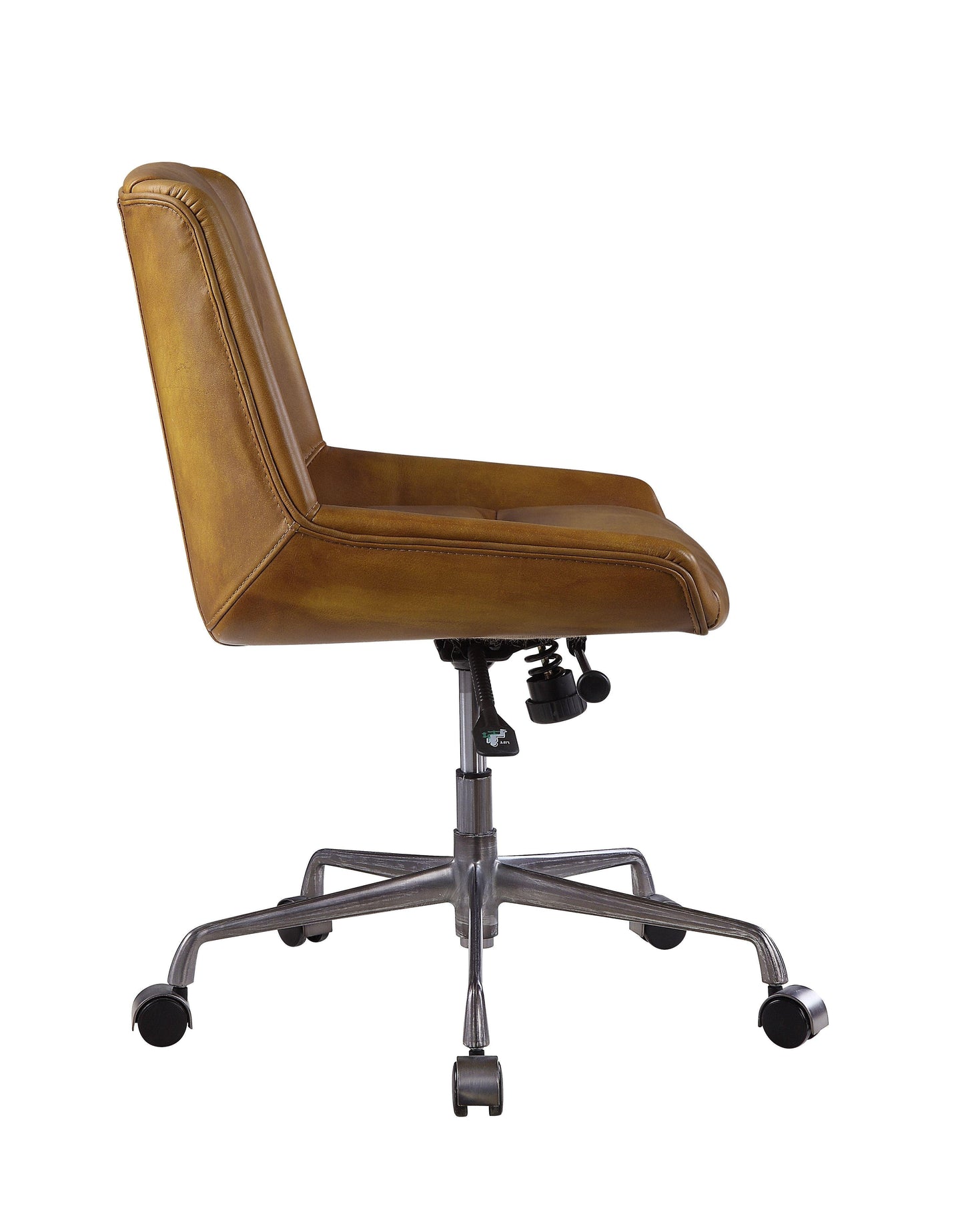 ACME Ambler Executive Office Chair, Saddle Brown Top Grain Leather