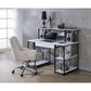 Amiel Writing / Music Recording Studio Desk, White & Black
