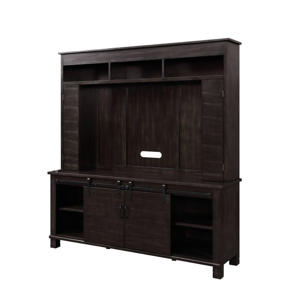 ACME Apison Entertainment Center w/Fireplace, Espresso