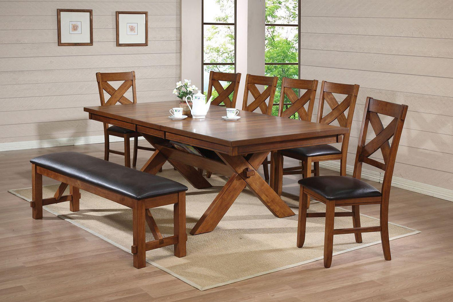 ACME Apollo Dining Table, Walnut  70000