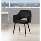 ACME Applewood Accent Chair, Black Velvet & Gold