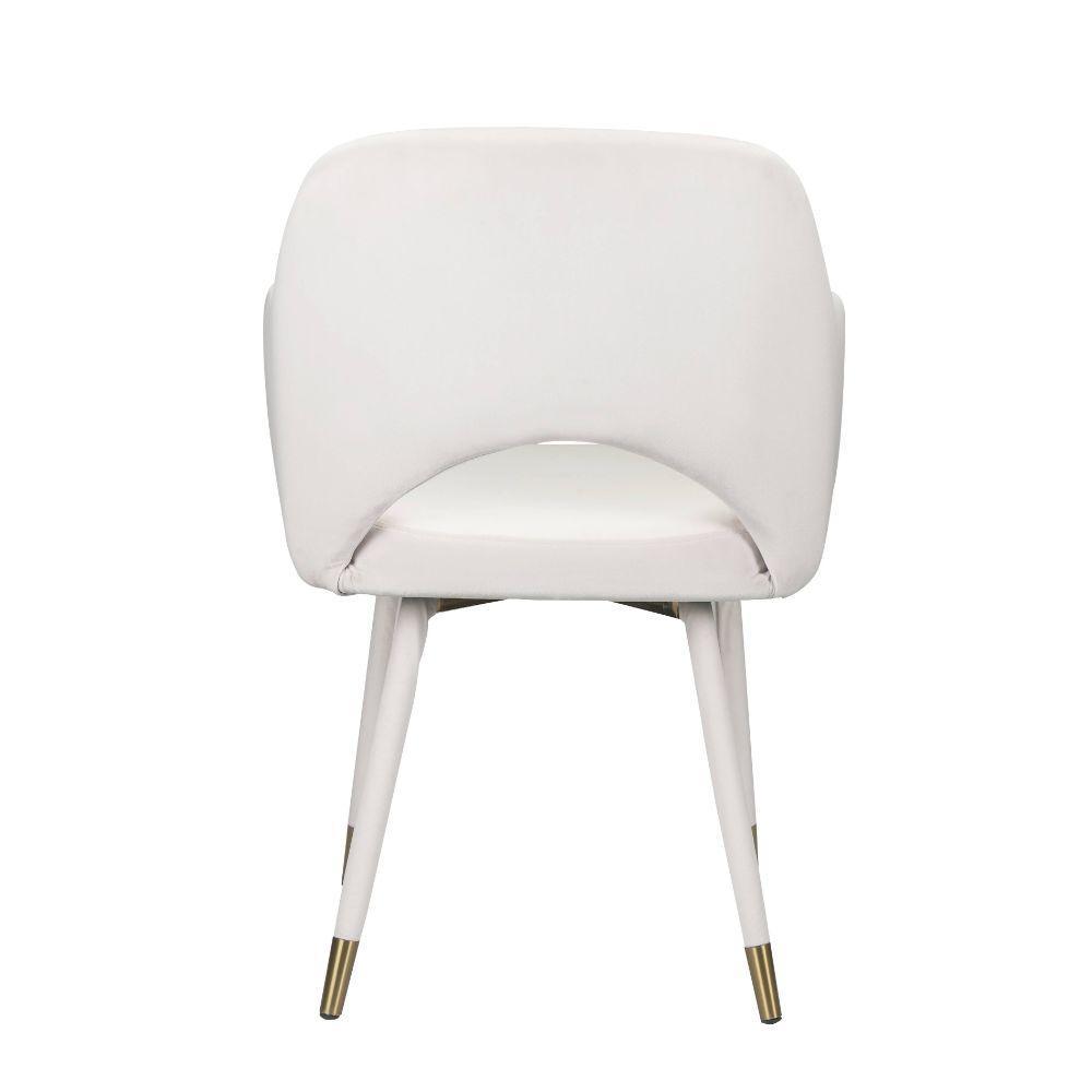 ACME Applewood Accent Chair, Cream Velvet & Gold