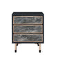 ACME Arbyrd Accent Table, Black & Champagne