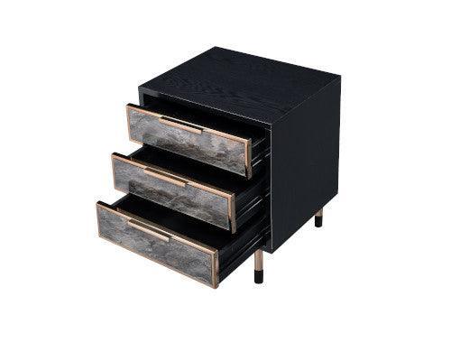 ACME Arbyrd Accent Table, Black & Champagne