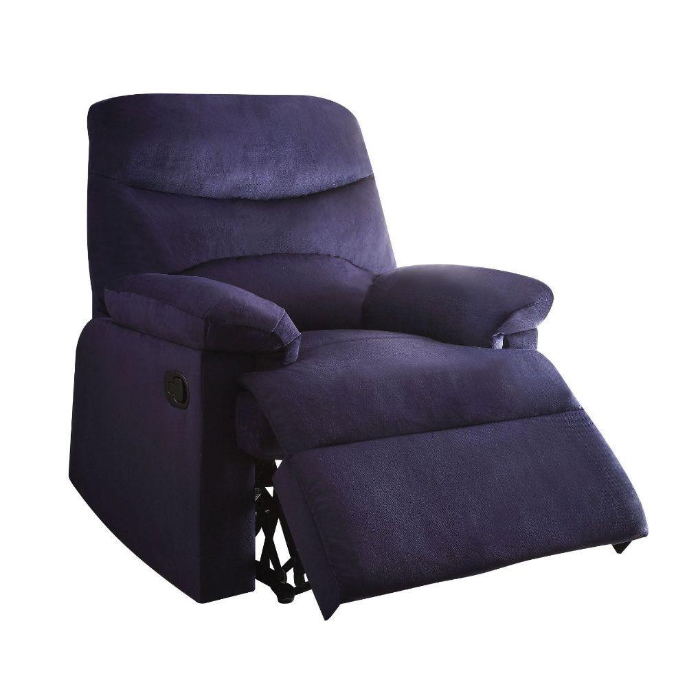 ACME Arcadia Recliner, Blue Fabric