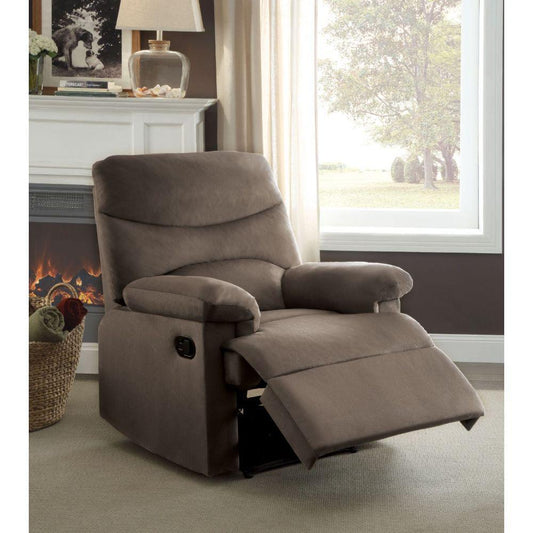 ACME Arcadia Recliner, Light Brown Fabric