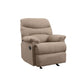 Arcadia Motion Recliner Microfiber, Light Brown