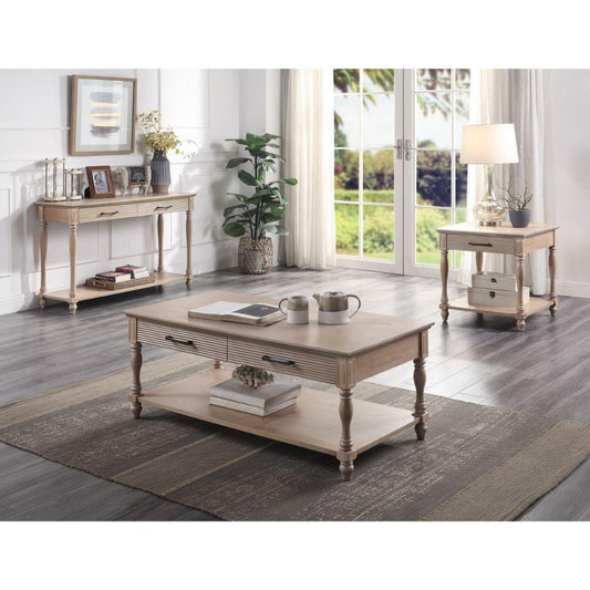 ACME Ariolo Coffee Table, Antique White