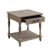 ACME Ariolo End Table, Antique White