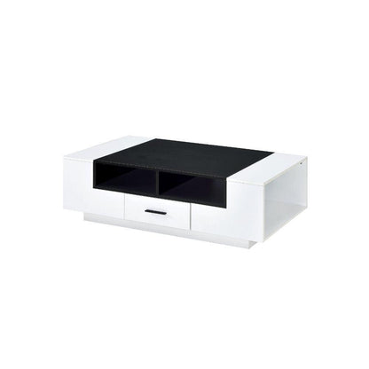 ACME Armour Coffee Table, White & Black