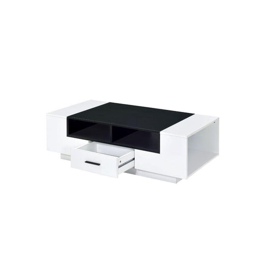 ACME Armour Coffee Table, White & Black