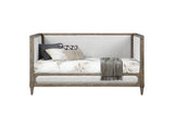 ACME Artesia Daybed, Tan Fabric & Salvaged Natural Finish