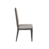 ACME Artesia Side Chair (Set-2), Fabric & Salvaged Natural