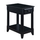 Bertie Accent Table, Black Finish