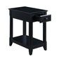 Bertie Accent Table, Black Finish