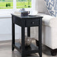 Bertie Accent Table, Black Finish