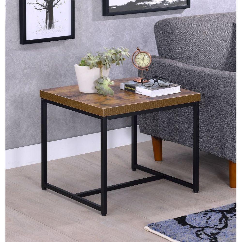 Bob End Table, Weathered Oak