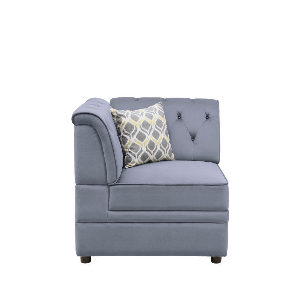 Bois II Modular Wedge, Gray Velvet