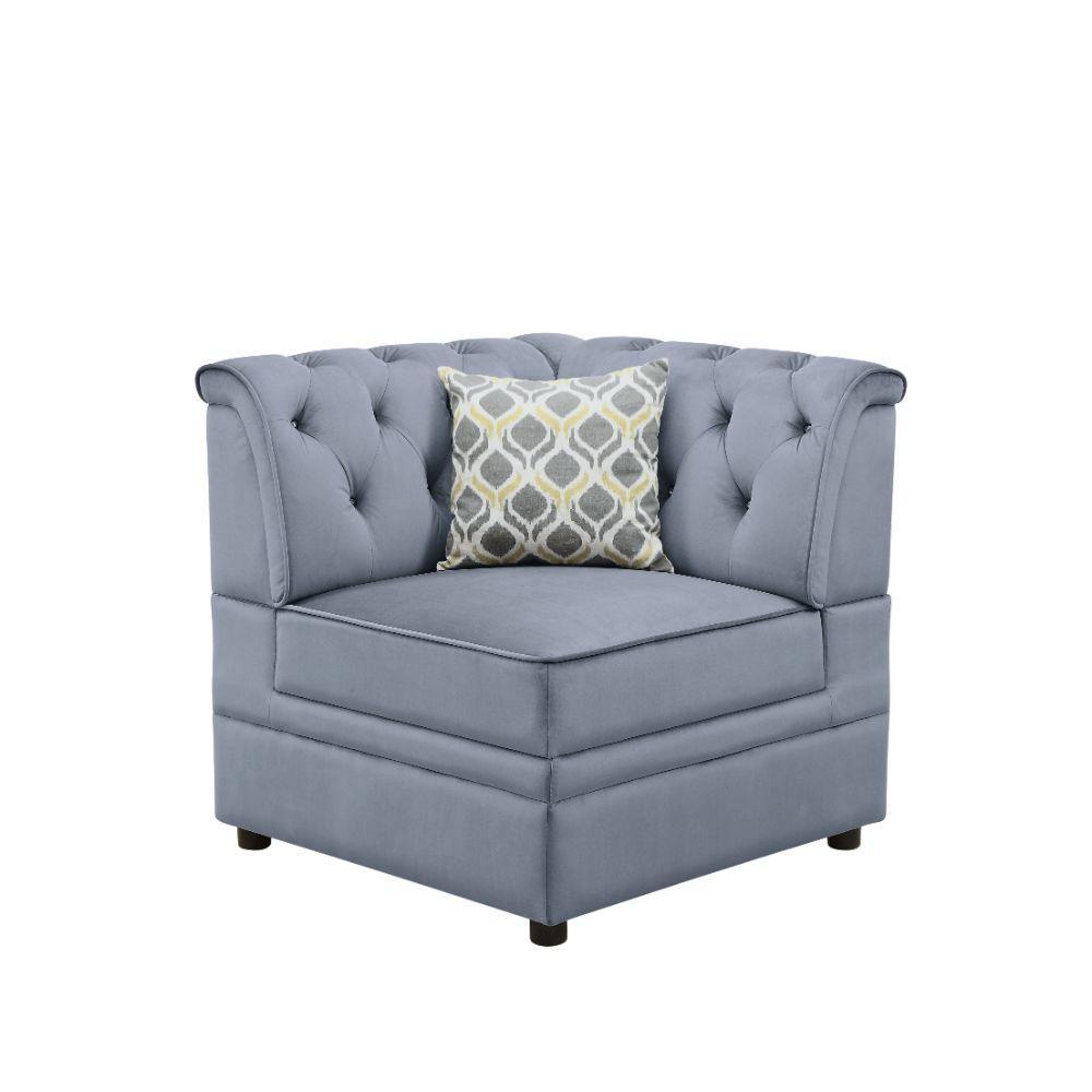 Bois II Modular Wedge, Gray Velvet