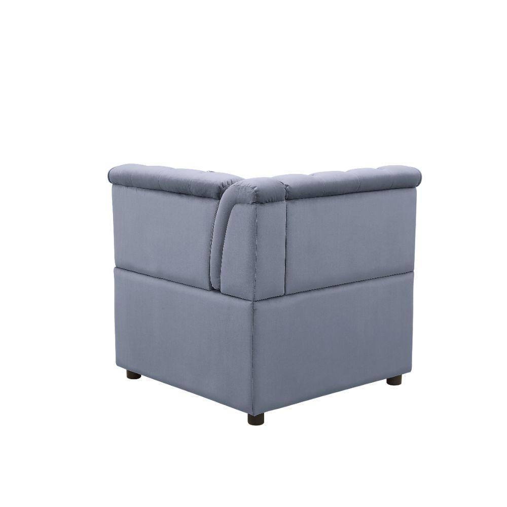Bois II Modular Wedge, Gray Velvet