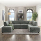 Bois Modular Armless Chair, Gray Velvet