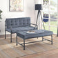 Brantley Bench, Gray Velvet