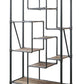 Brantley Book Shelf, Antique Oak & Sandy Gray Finish