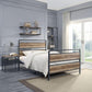 Brantley Full Bed, Antique Oak & Sandy Gray Finish