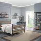 Brantley Full Bed, Antique Oak & Sandy Gray Finish