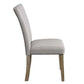 ACME Charnell Side Chair (Set-2), Gary PU & Oak Finish